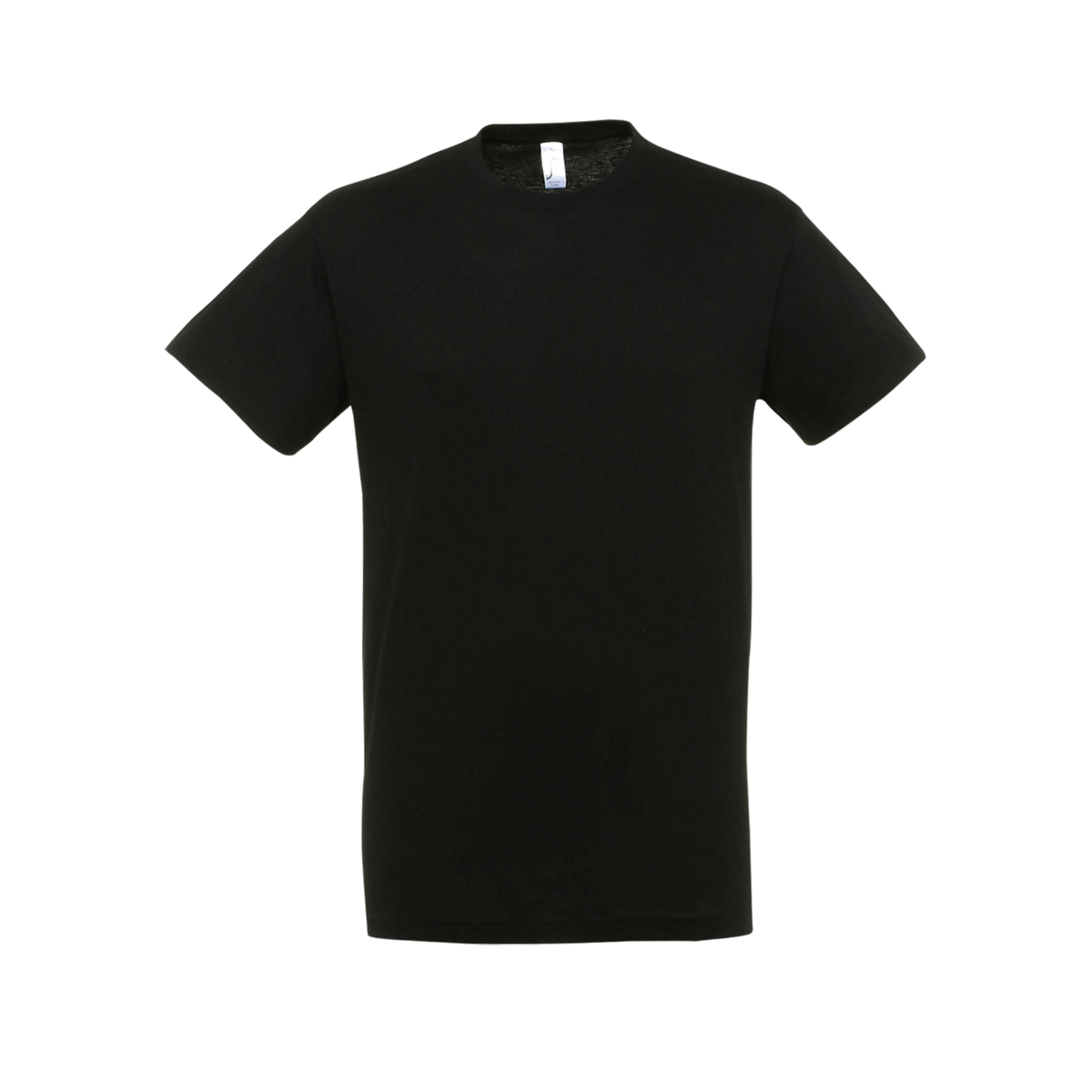 T-shirt noir 150 g/m² - vue de face